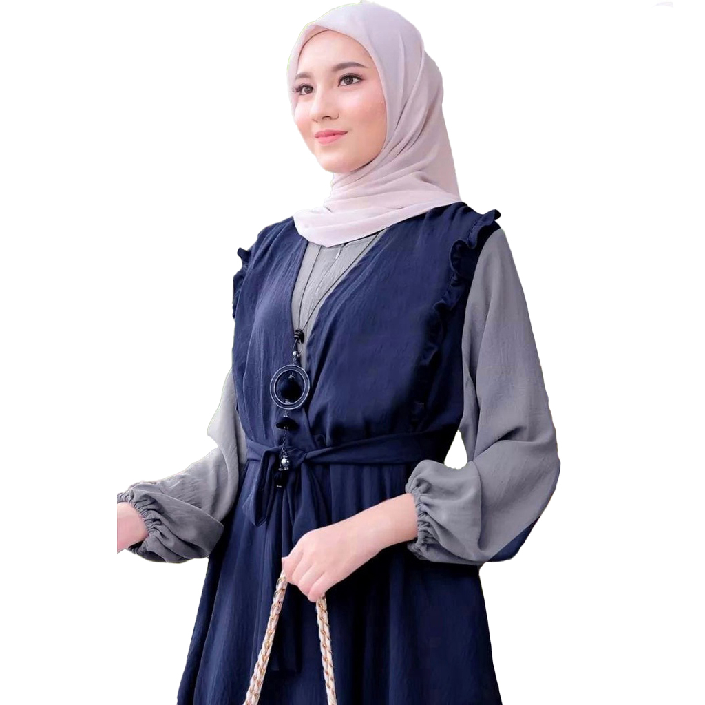 [COD] Shazfa.apparel - Gamis Muslim Wanita Terhits Sonya Dress