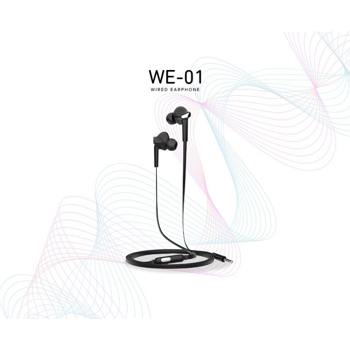 Hippo WE-01 Handsfree Earphone With Physical Noise Reduction