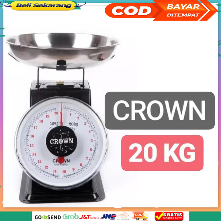 Timbangan Analog Manual TIMBANGAN DUDUK 20KG GSF/cr0nw 20 Kg - Timbangan Buah GSF ORI PROMO SUPER MU