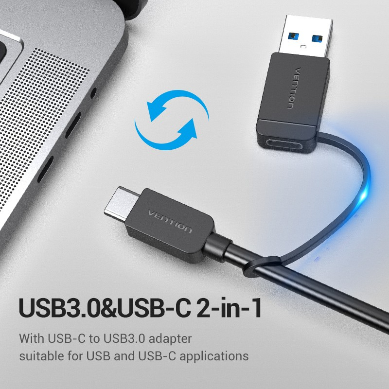 Vention USB Hub Type C with Power &amp; USB 3.0 Converter