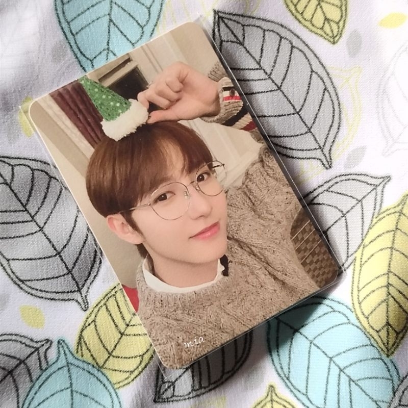 Photocard PC Renjun Pink Christmas NCT Dream
