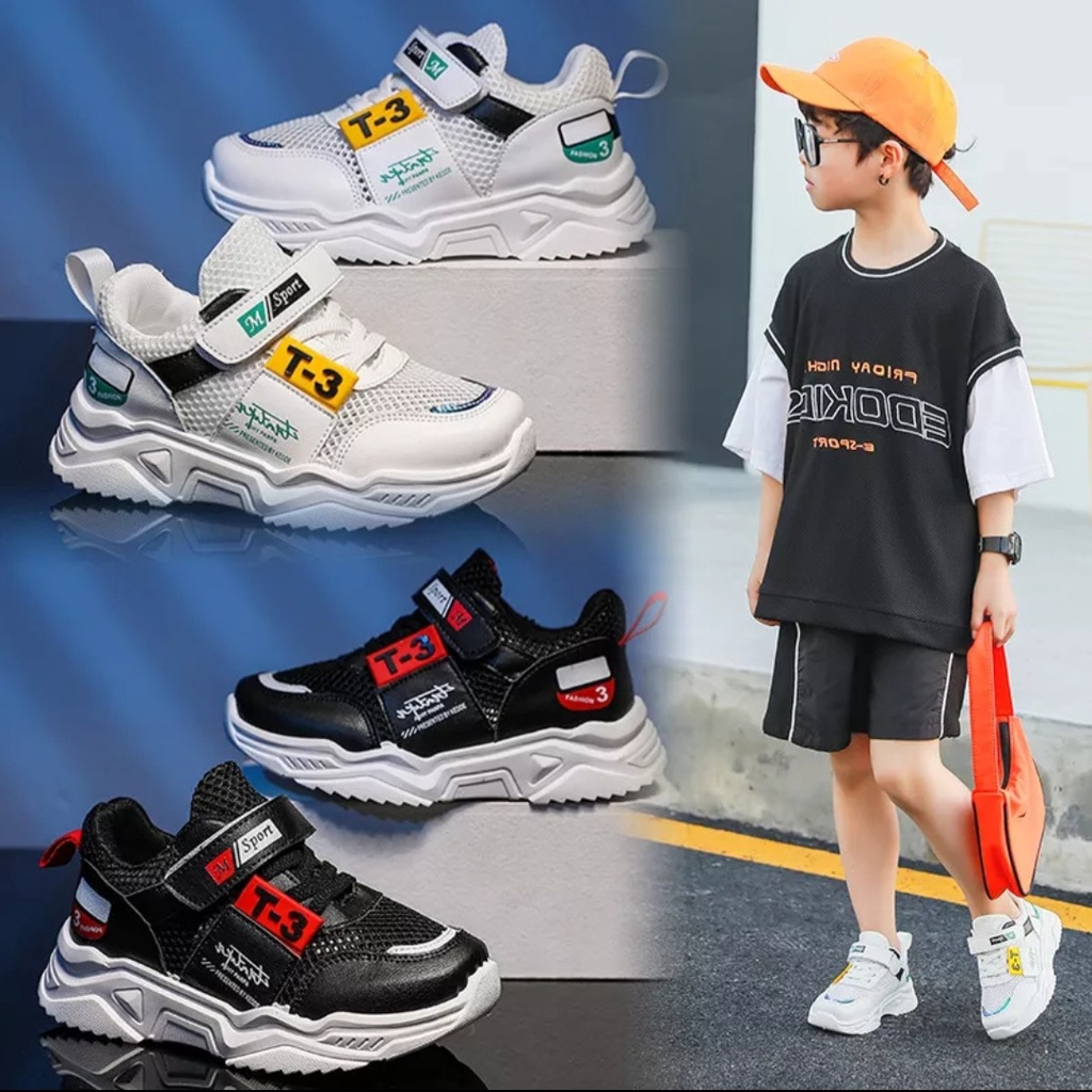 mdaffstore - Sepatu Sneakers Anak Laki-laki Perempuan Sepatu Anak - Anak Kode T3