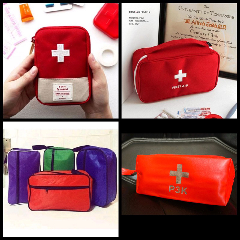 Tas Obat P3K mini bag dan besar Merah