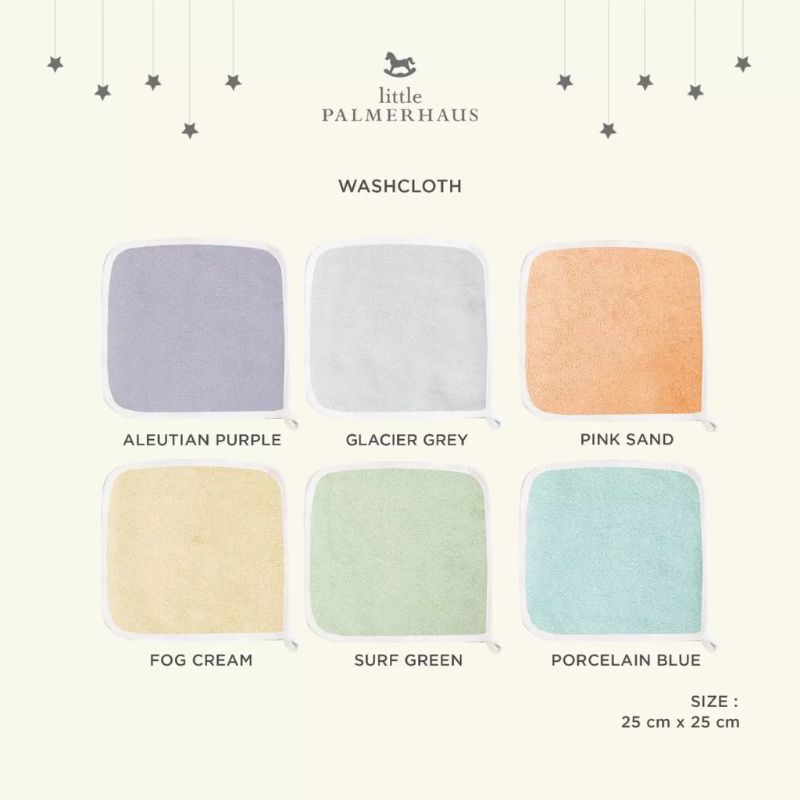 Little Palmerhaus Washcloth Bamboo (Sapu Tangan Bayi) Isi 4