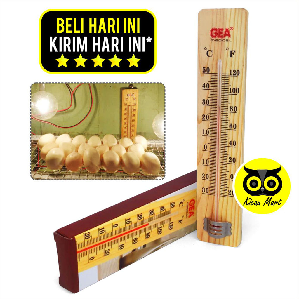 TERMOMETER THERMOMETER RUANG KAYU SUHU RUANGAN MESIN TETAS TELUR BURUNG RAKSA DINDING TERMO TRMOKY