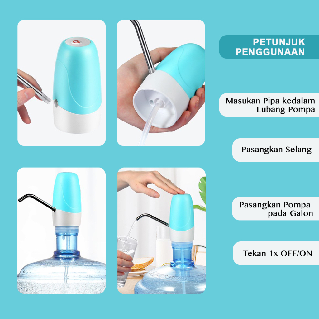 pompa air galon water dispenser / pump air minum mini canggih recharger elegan termurah