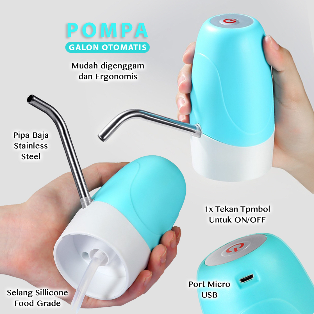 pompa air galon water dispenser / pump air minum mini canggih recharger elegan termurah