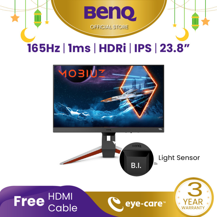 BenQ MOBIUZ EX240 24” Monitor Gaming 165Hz FHD HDRi IPS