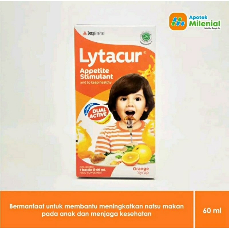 Lytacur Vitamin Untuk Memperbaiki Nafsu Makan / Sirup Kemasan Botol 60 Ml