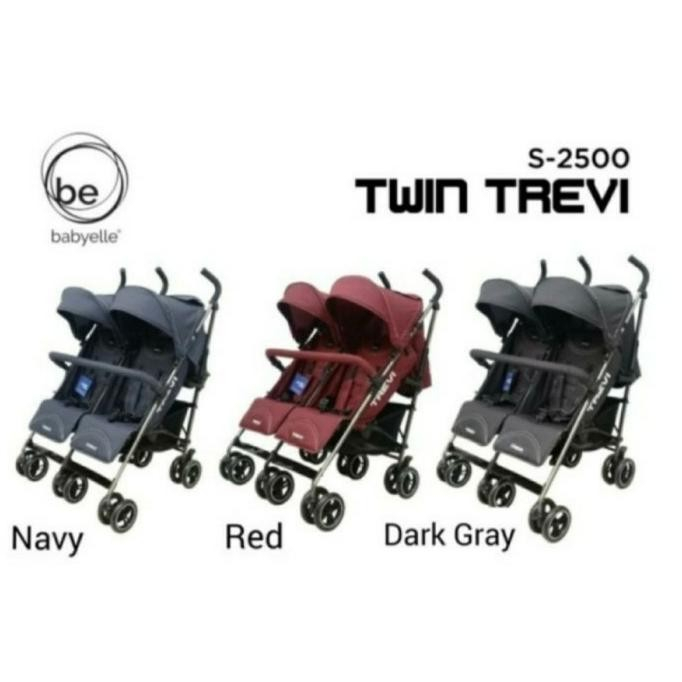 Makassar Stroller BabyElle 2500 Twin Trevi / Stroller Kembar/ Twin Kereta Dorong Bayi