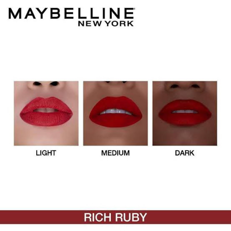 Maybelline The Creamy Mattes - Matte Lipstick Make Up Khusus No.691 {Rich Ruby}