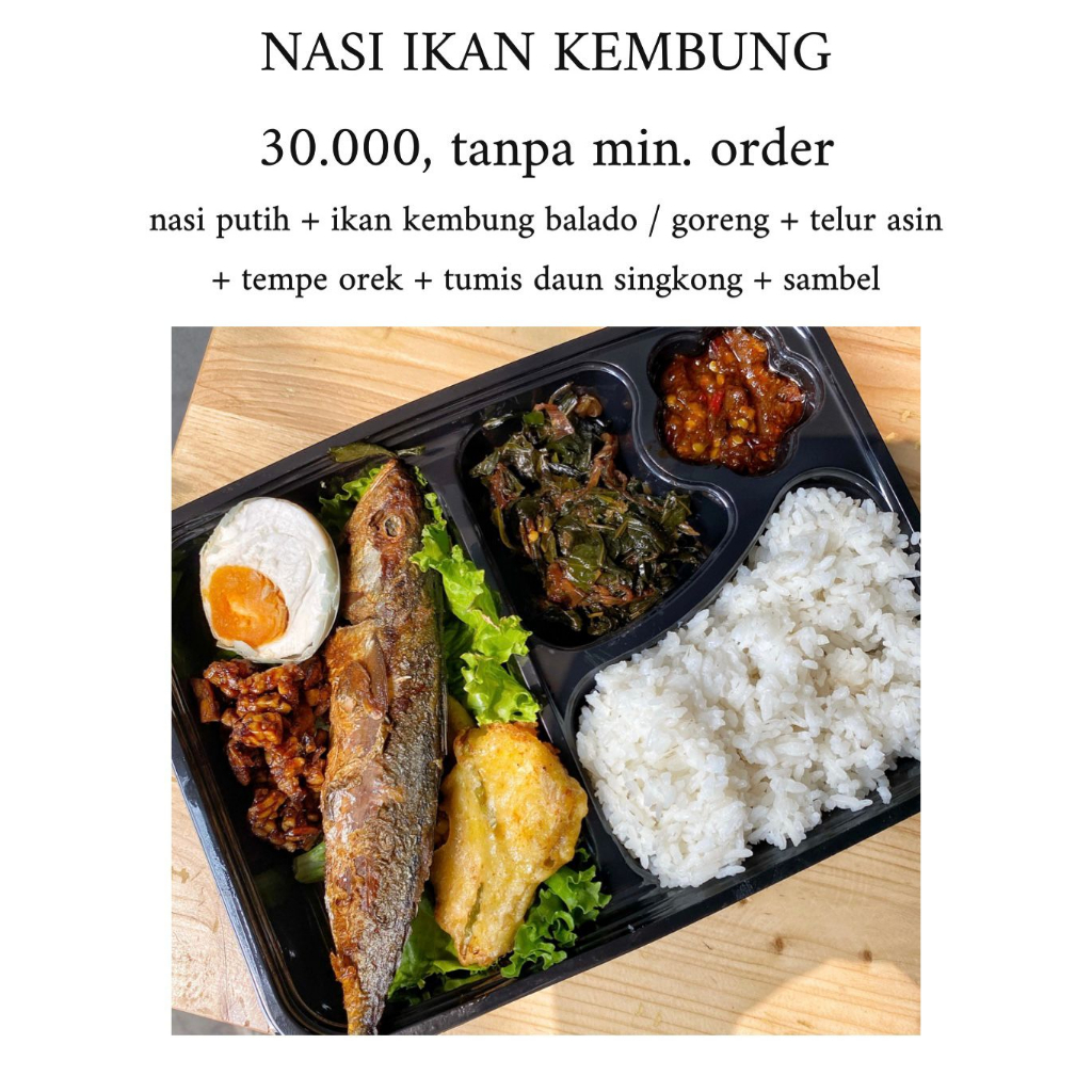 

Nasi Ikan Kembung Porsian , Ready Setiap Hari