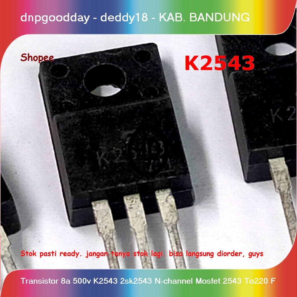 Transistor  8a 500v K2543 2sk2543 N-channel Mosfet 2543