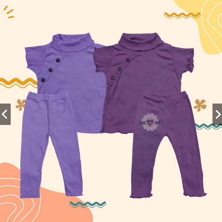 Set Anak Perempuan MICAEL BAHAN RIB / Baju Atasan Oneset Anak Perempuan SETELAN BAJU DAN CELANA