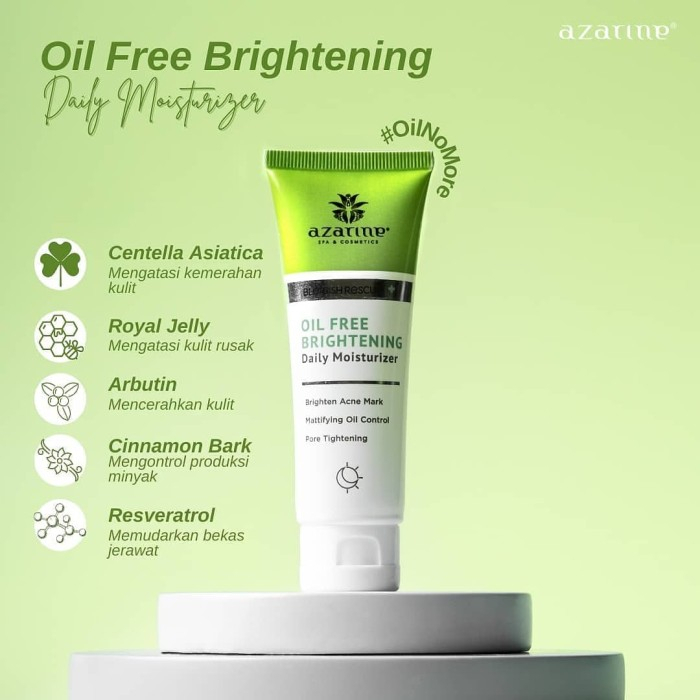 Azarine Acne Series I Acne Cleanser I Oil Free Bright Moisturizer