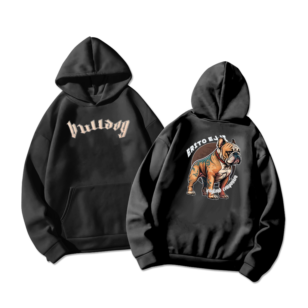 Sweater Hoodie Pria Erito ejji BULLDOG