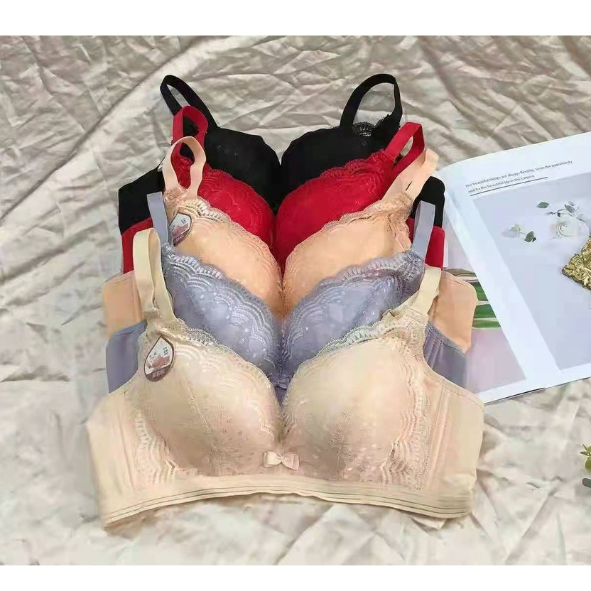 bra / bh wanita 8822 CUP B- busa sedang kain lembut ada kawat (PROMO BELI 4 FREE MASKER)