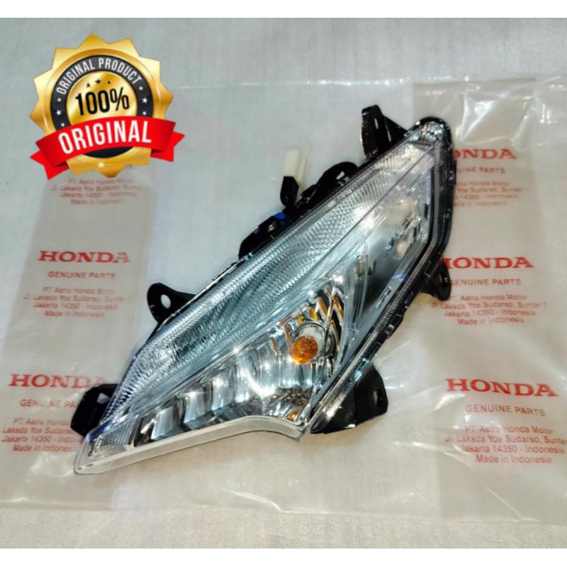 Lampu Sein Kiri Depan – New Supra X 125 FI assy set lampu original