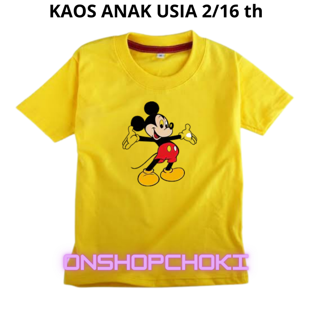 Kaos anak-anak cowok Cewek Gambar MEKY usia 2-16 Usia Kaos Oblong pakaian anak-anak Perempuan