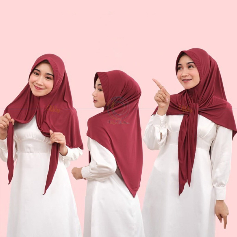 HIJAB INSTAN SEGITIGA PET JERSERY PREMIUM