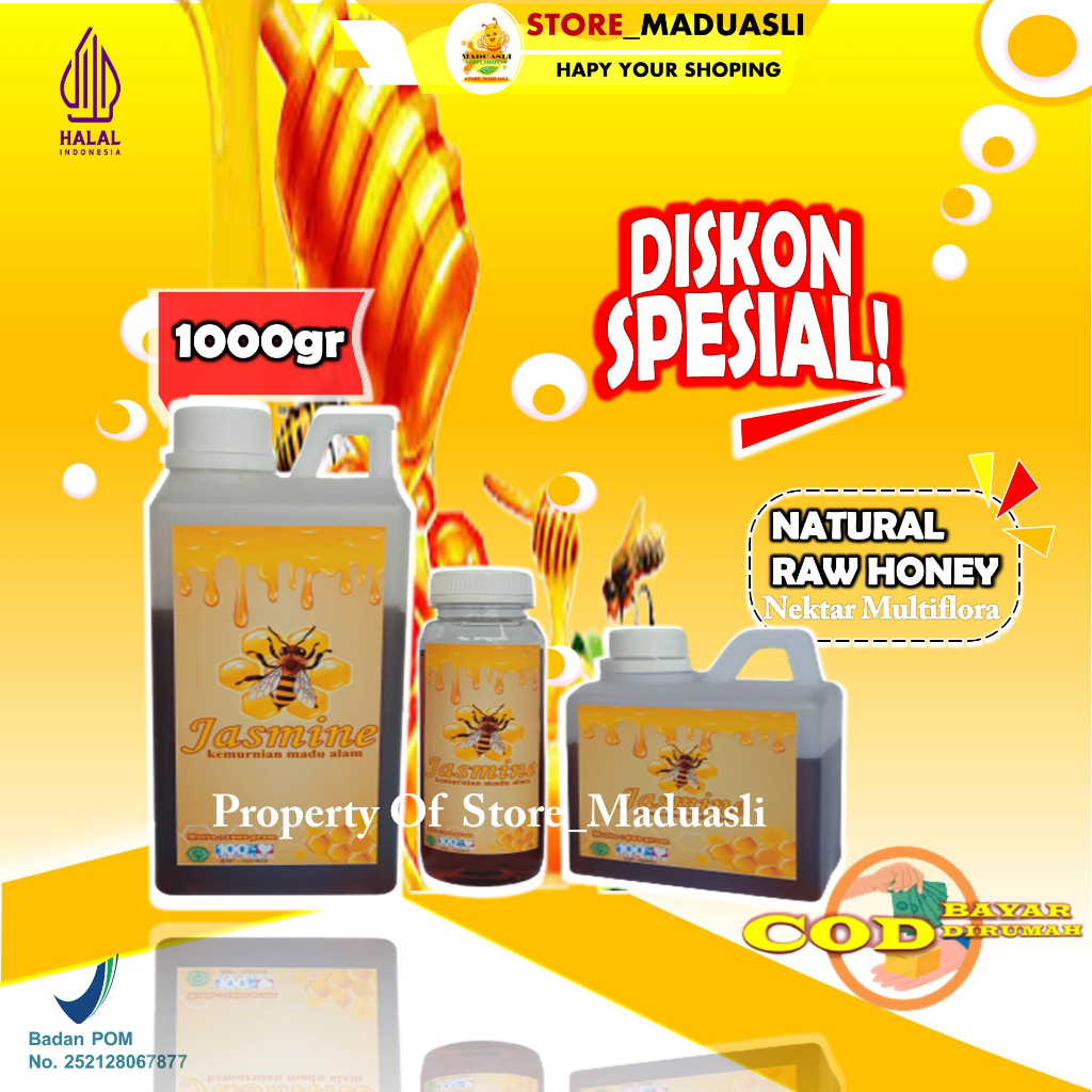 

Madu Asli Murni 100% Tanpa Campuran - Natural Raw Forest Honey Premium Original 100%