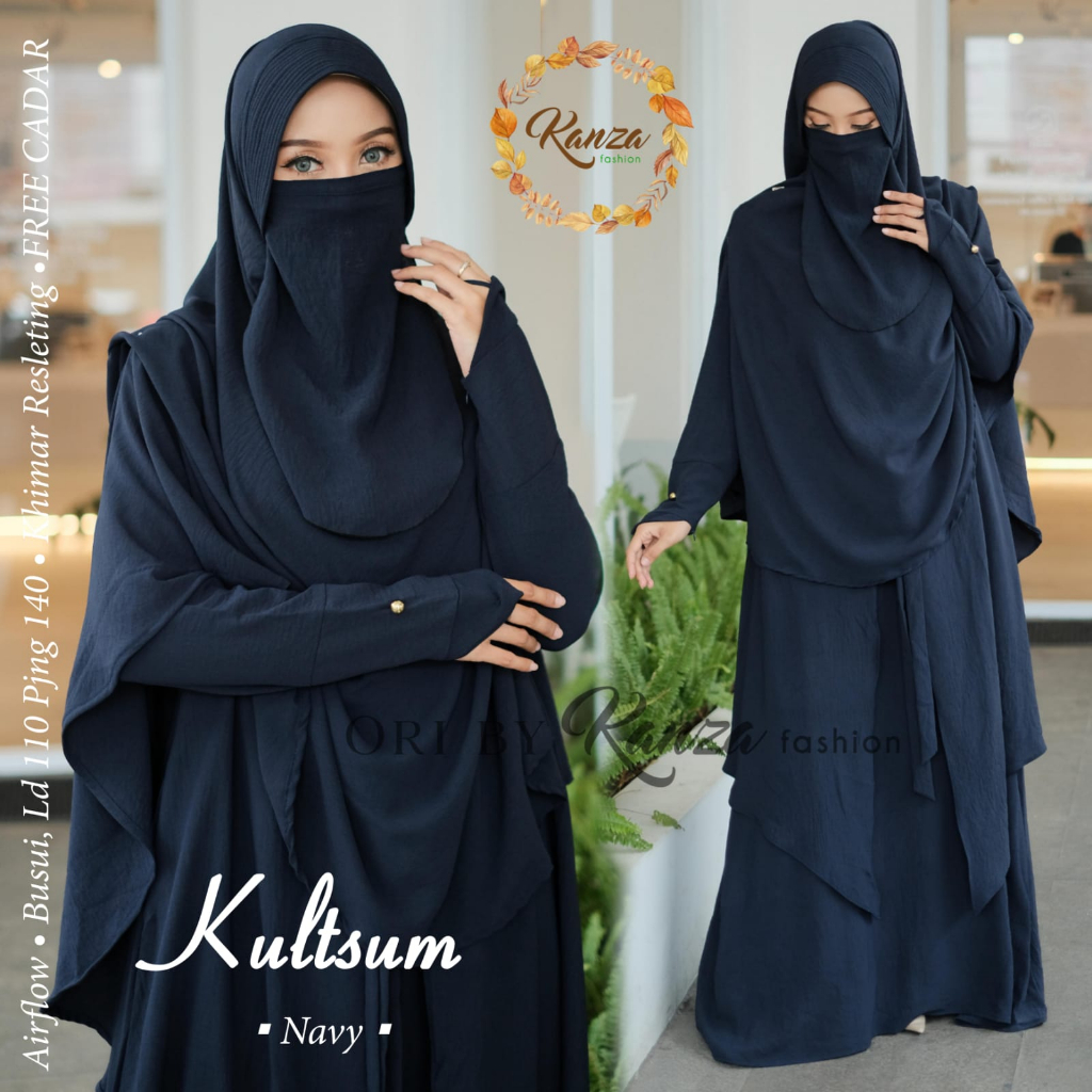 KULTSUM syari muslim airflow original produk by kanzafashion