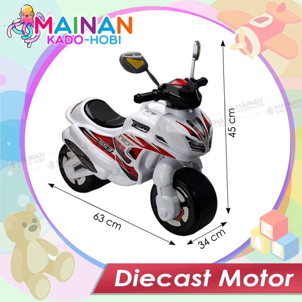 HADIAH ULANG TAHUN MAINAN ANAK DIECAST MOTORCYCLE DUDUK ON BIKE MOTOR NEO BALAP