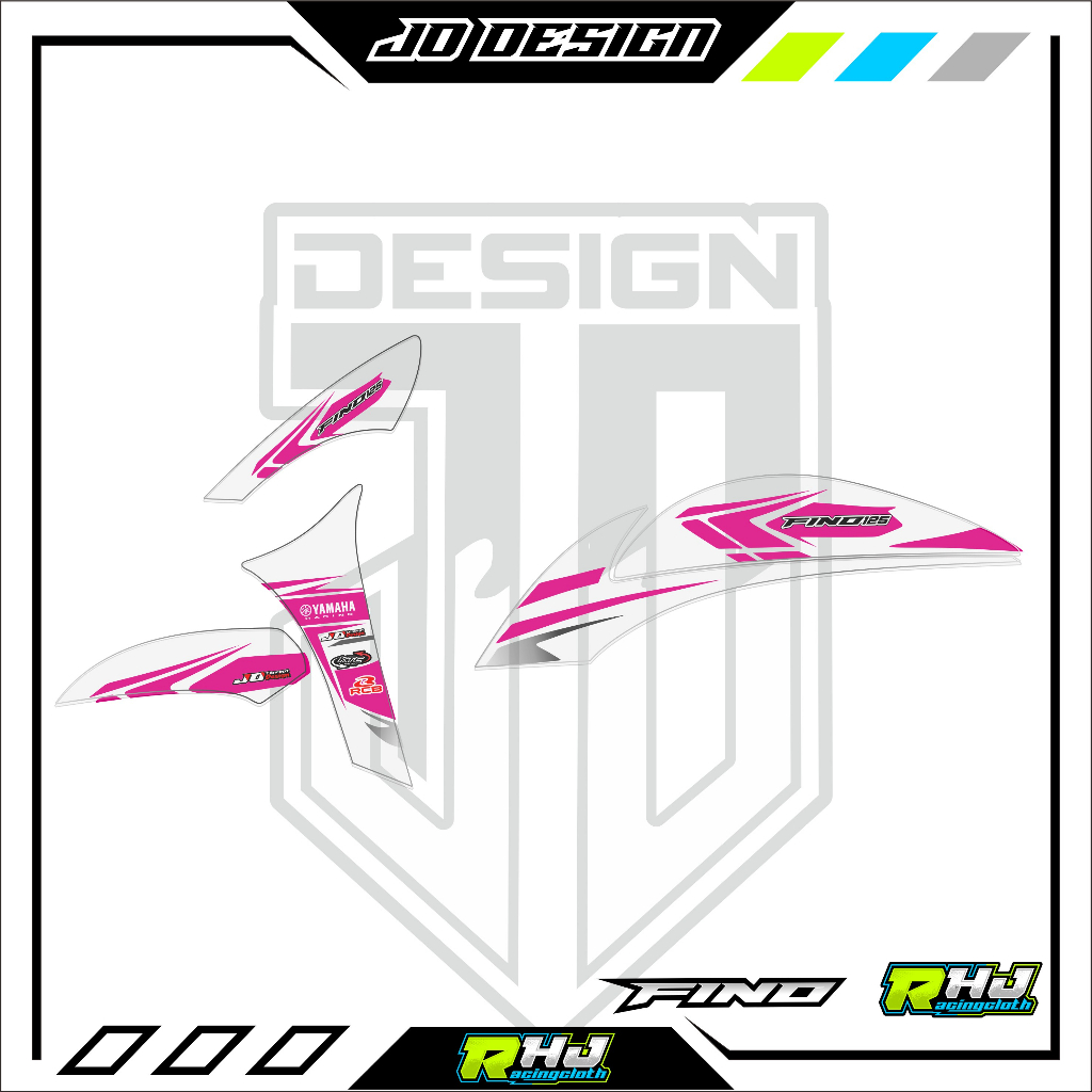 STRIPPING STICKER TERBARU TRANSPARAN FINO FI 125 CC LIST SIMPEL PELINDUNG BODY MOTOR