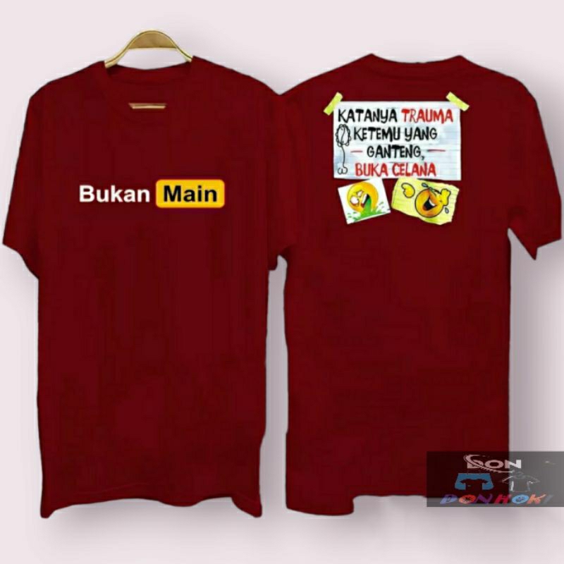 COD/KAOS B.MAIN KATANYA TRAUMA dtf KAOS COWOK KAOS BAJU PRIA PAKAIAN PRIA  KAOS DISTRO