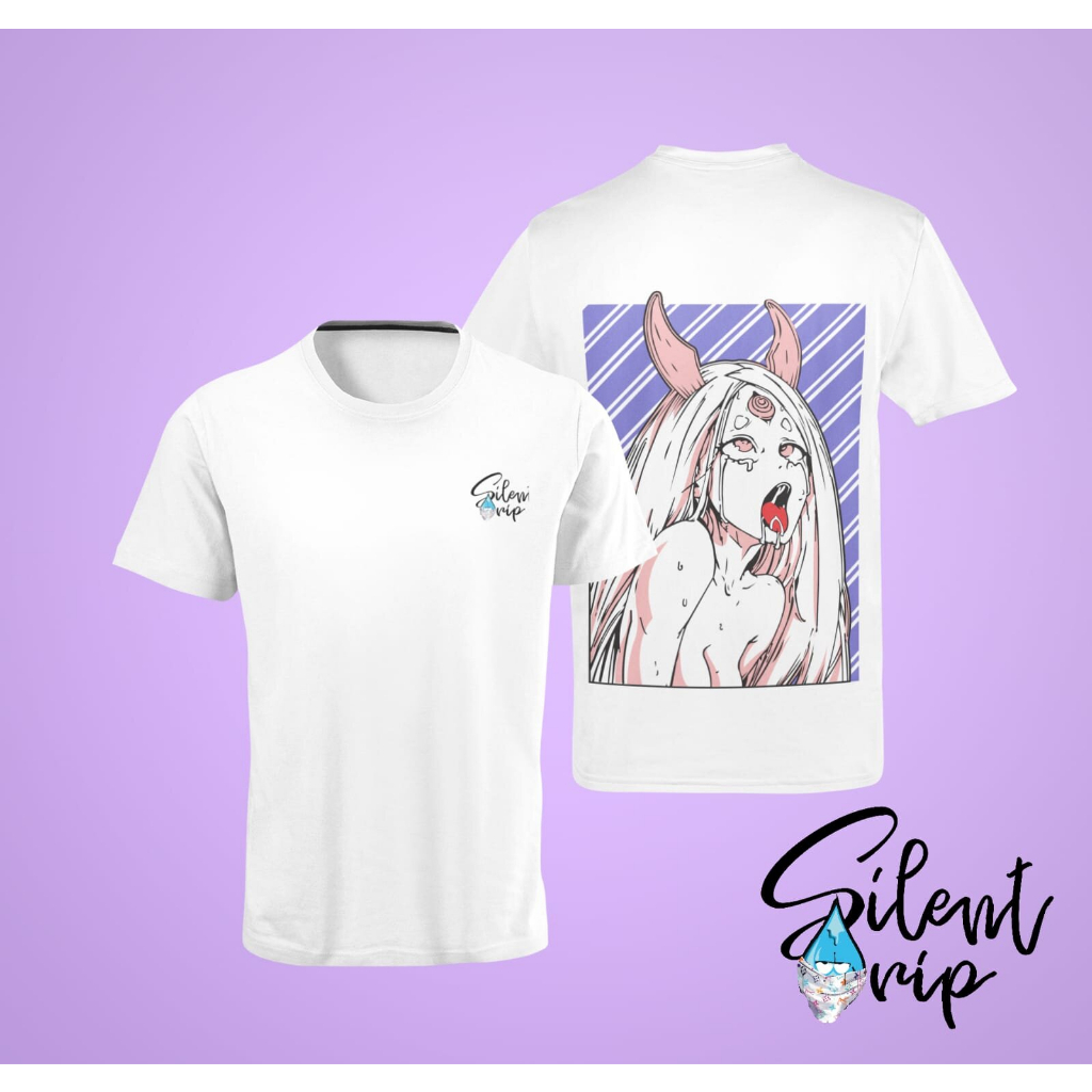 Kaos Karakter Gambar Cewek Jepang Anime Sexy Bahan Heavy Cotton Unisex Adem S-XXL