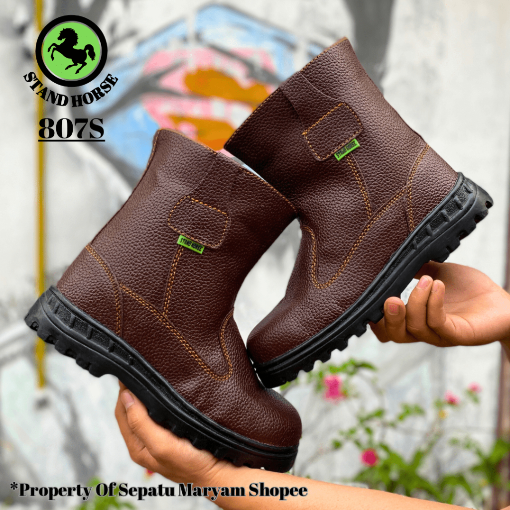 Sepatu Safety Tambang Proyek Ujung Besi Safety Shoes Ori Murah Sepatu Septy Septi Pria Boots Tinggi