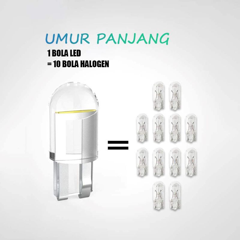 lampu kota senja spedo motor mobil T10 terang