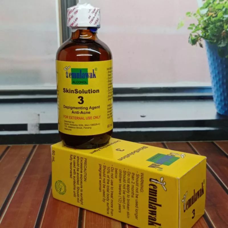 Temulawak Alkohol Skinsolution Depigmenting Agent Anti Acne