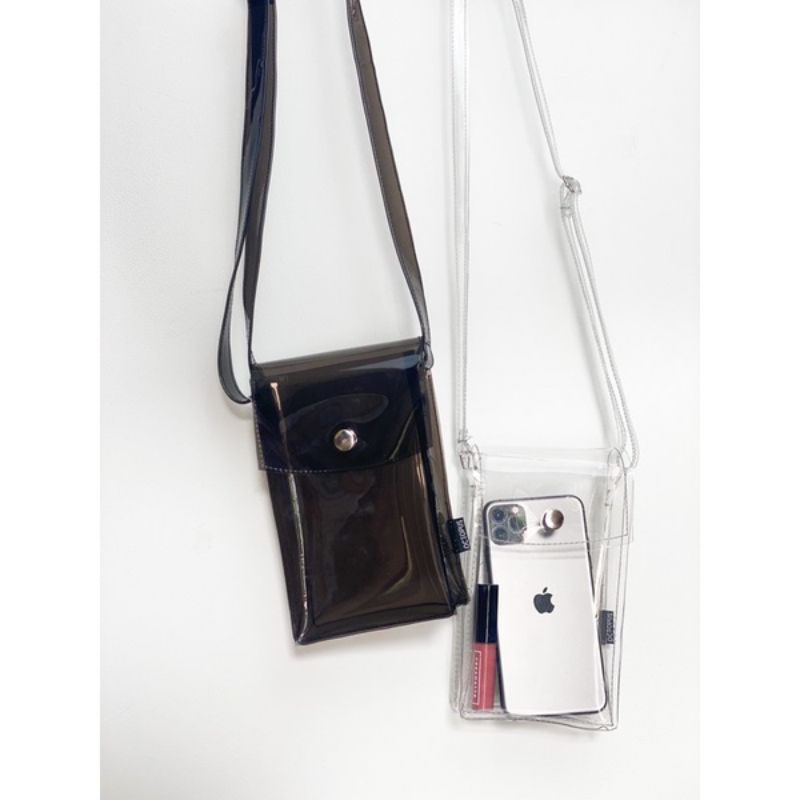 tas hp transparan tas selempang kecil