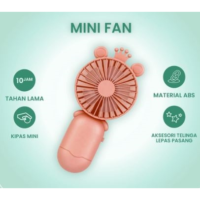 Kipas Angin Portable Mini VOTRE SF 05B/ Kipas Tangan USB Travel Friendly/ Kipas Mini Fan Karakter