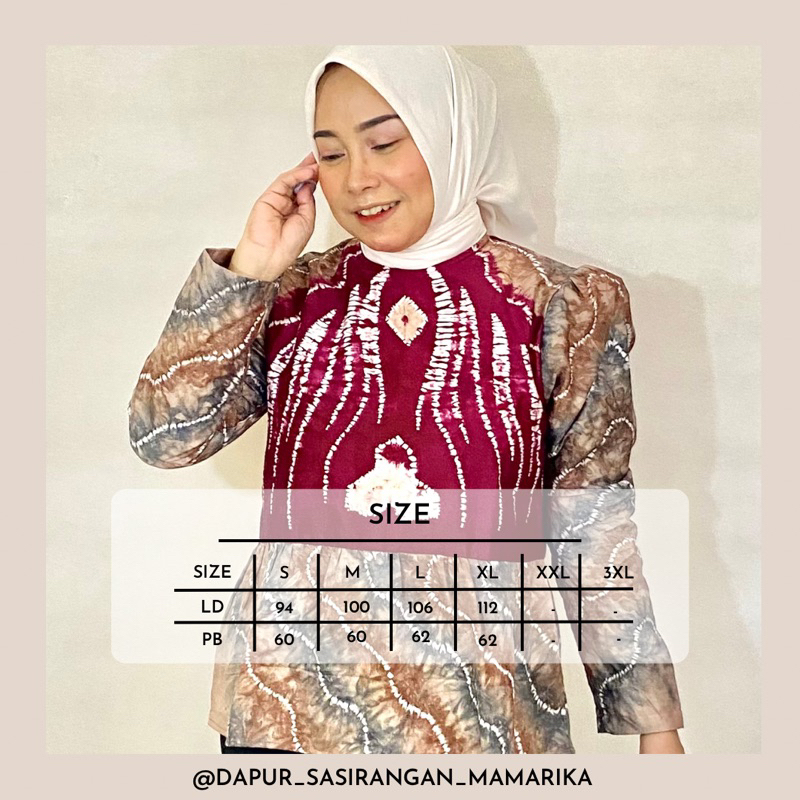 blouse sasirangan | blouse kerja sasirangan | blouse sasirangan murah