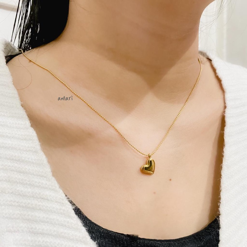 Ember Neclace /kalung simple / Kalung unik/ Kalung titanium/ kalung anti karat/ kalung korea/ akseso