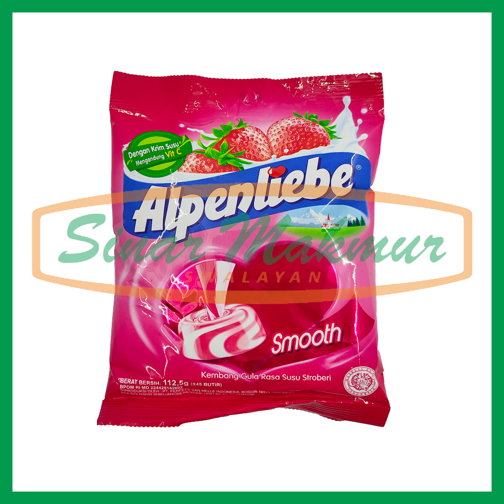 

Alpenliebe Permen Bag 112.5gr Strawberry/Caramel