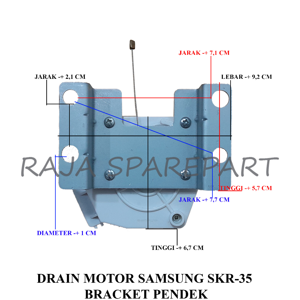 DRAIN MOTOR MESIN CUCI SAMSUNG SKR-35 BRACKET PENDEK