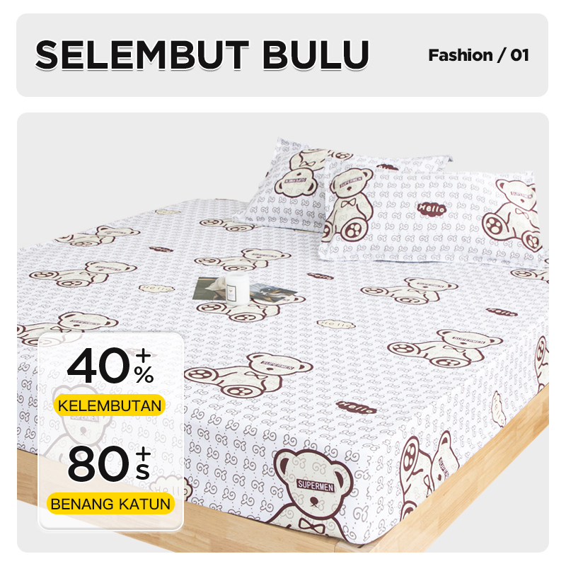 Selimut Bedcover Bahan Polyester Selimut TANPA BUSA Banyak Varian -DUNIARUMAH88