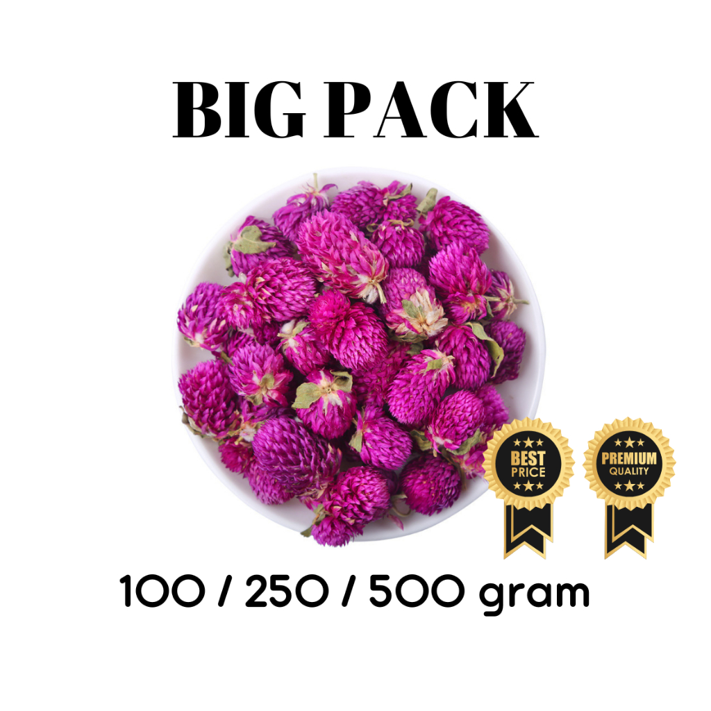 

Seduh Pertama Grosir - Teh Bunga Globe Amaranth / Globe Amaranth Flower Tea Tisane