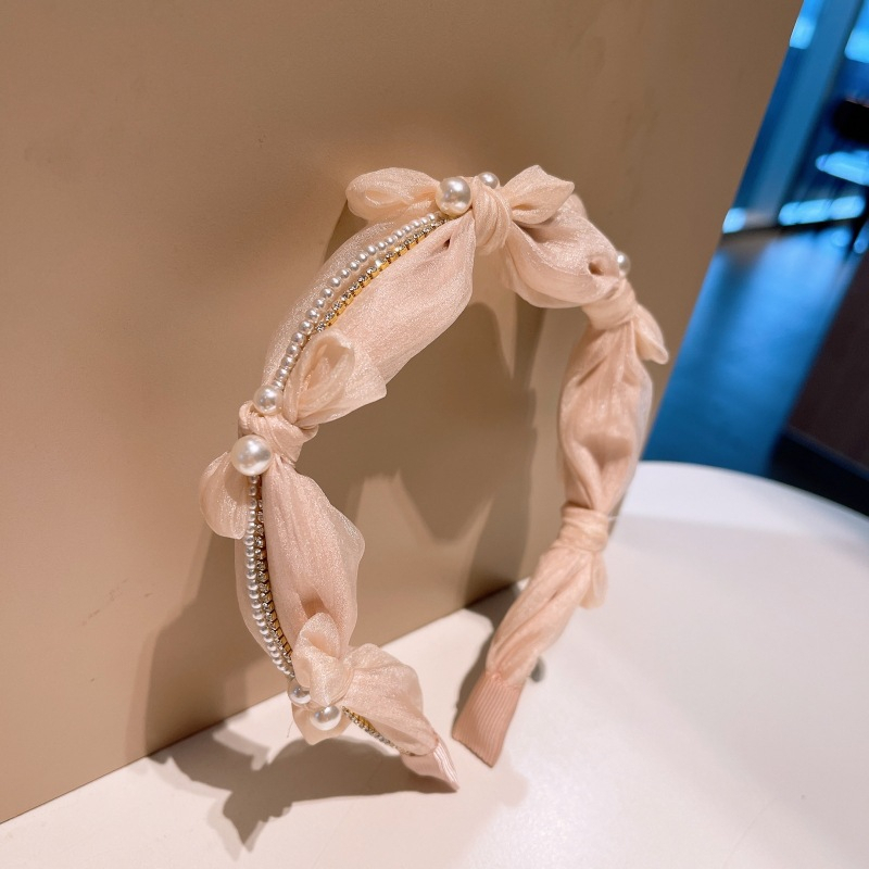 Caliloops Bando Bandana Dewasa Korean Style Headband Mutiara Yerim