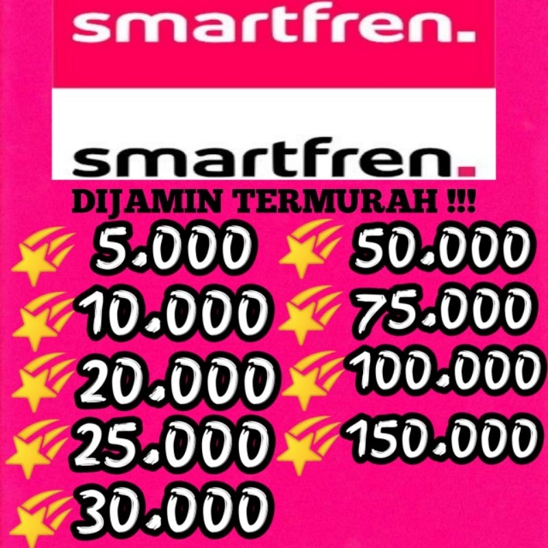 Pulsa Smartfren murah / jual pulsa Smartfren 5k 10k 20k 25k 30k