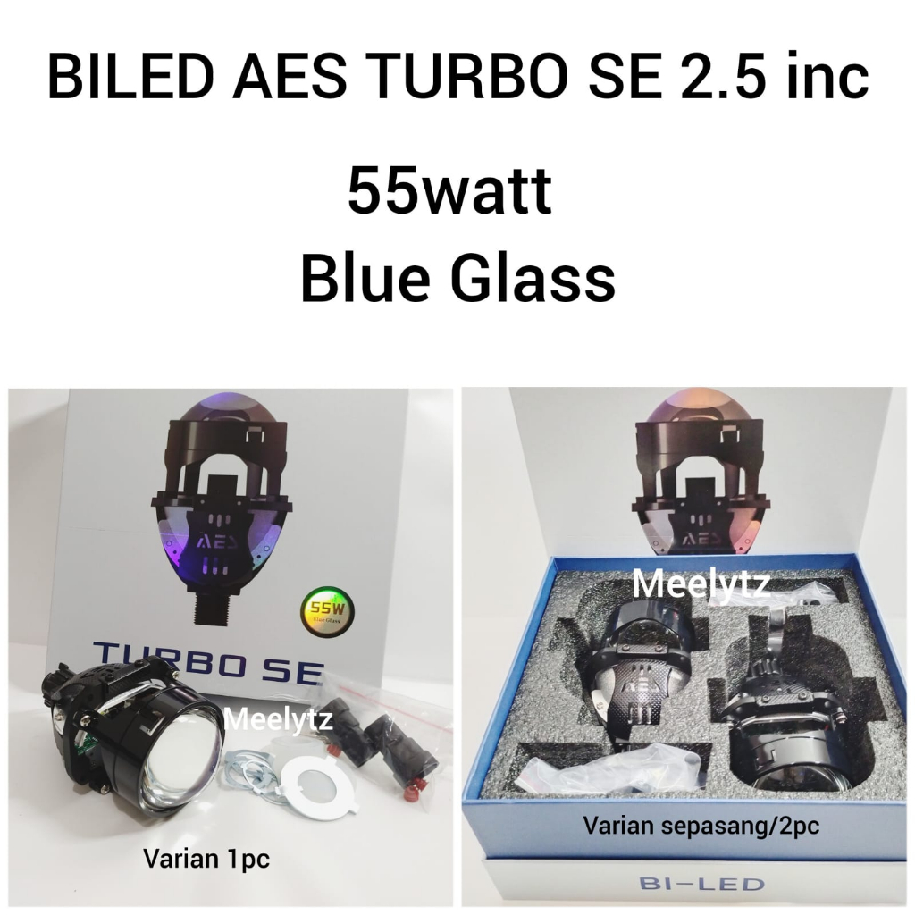 Projie Projector Biled AES TURBO SE 2.5inc Blue Glass