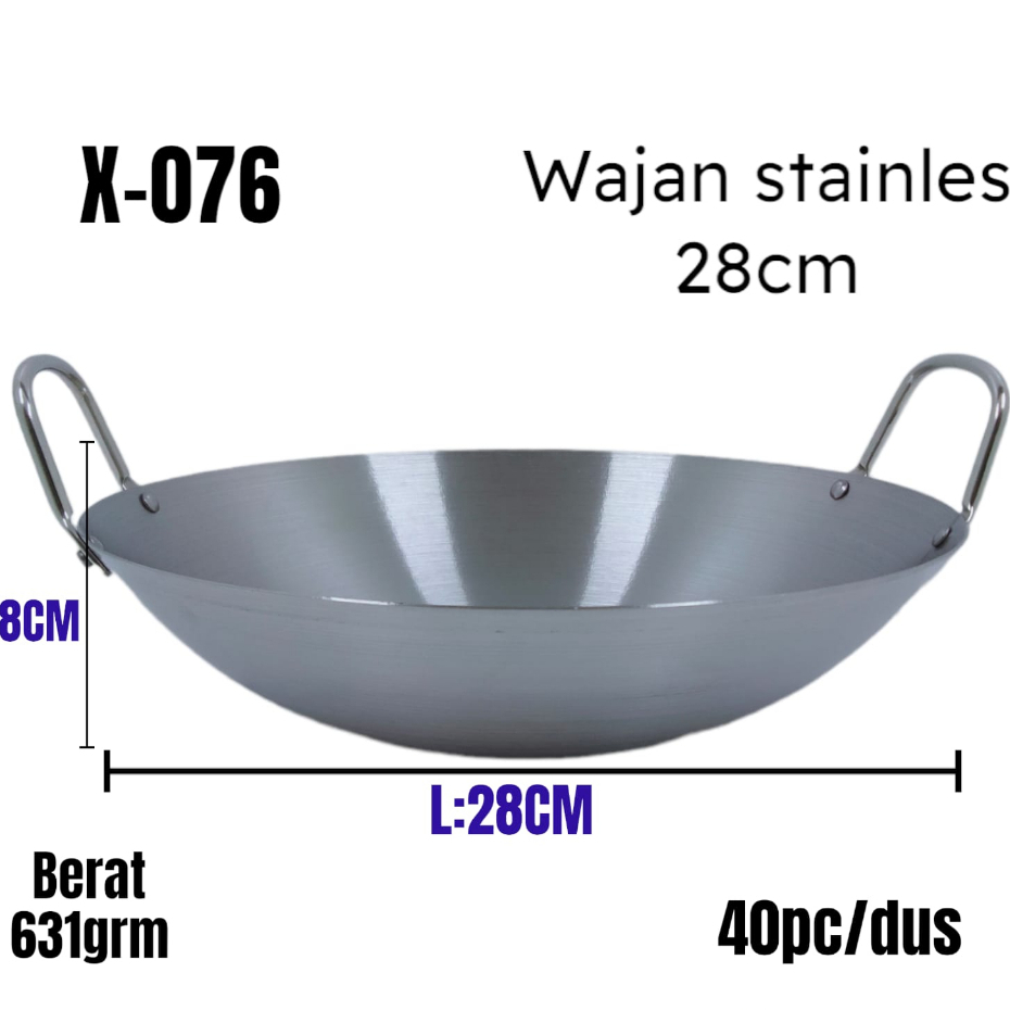 WAJAN BESI / WAJAN STINLES SUPER UKURAN BESAR