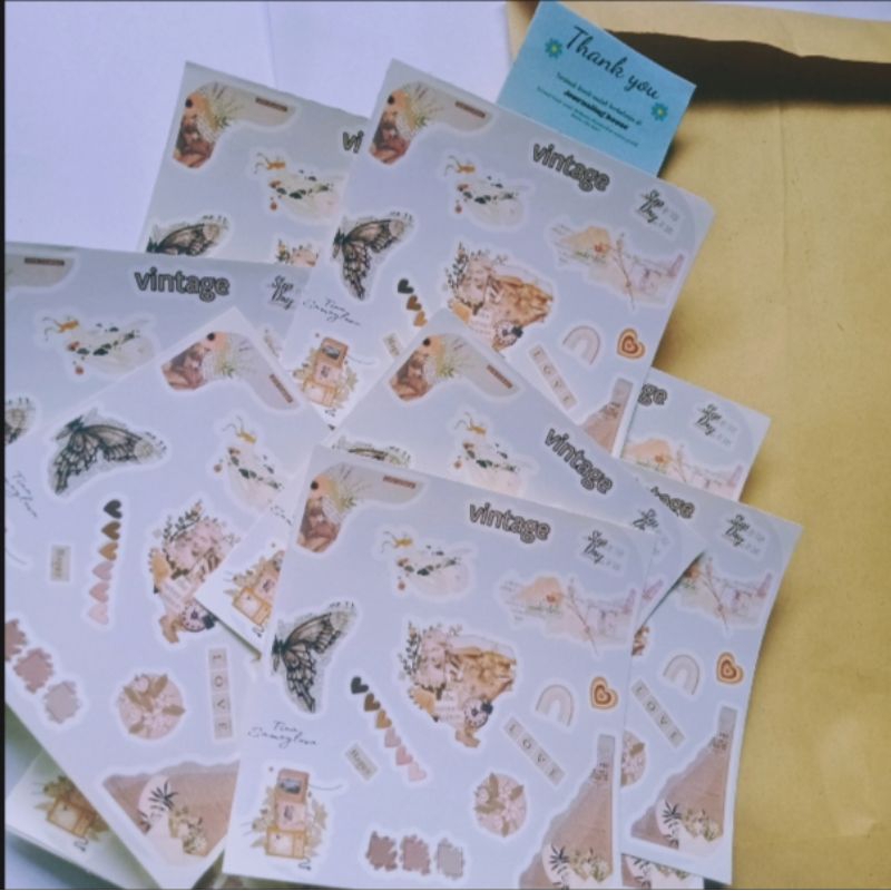 

demsshop_sticker journal AESTETIC vintage