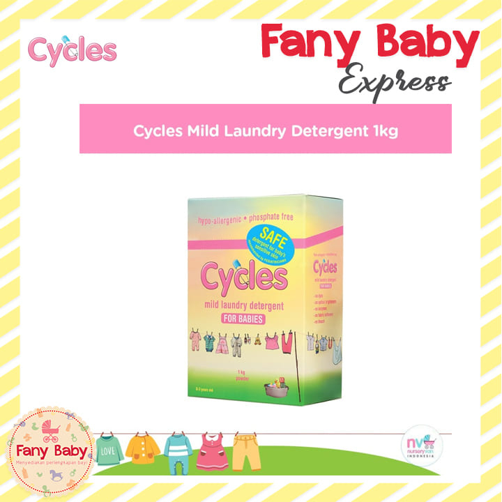 CYCLES MILD LAUNDRY DETERGENT 1KG ( BUBUK )