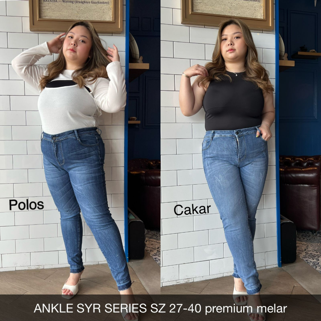Celana Panjang Jeans Wanita Ankle SYR - Jeans Wanita Kekinian