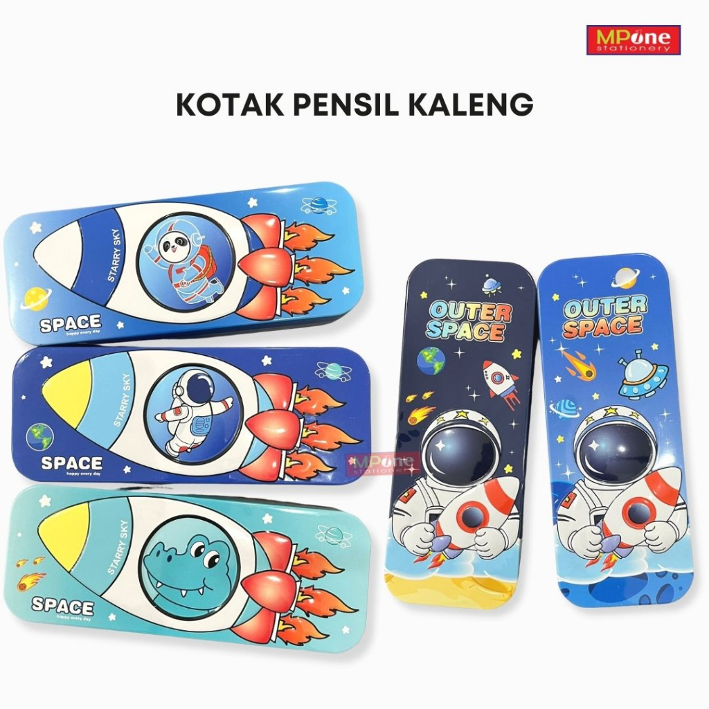 

Kotak Pensil Kaleng / Kotak Pensil 2 Susun / Kotak Pensil Karakter Timbul