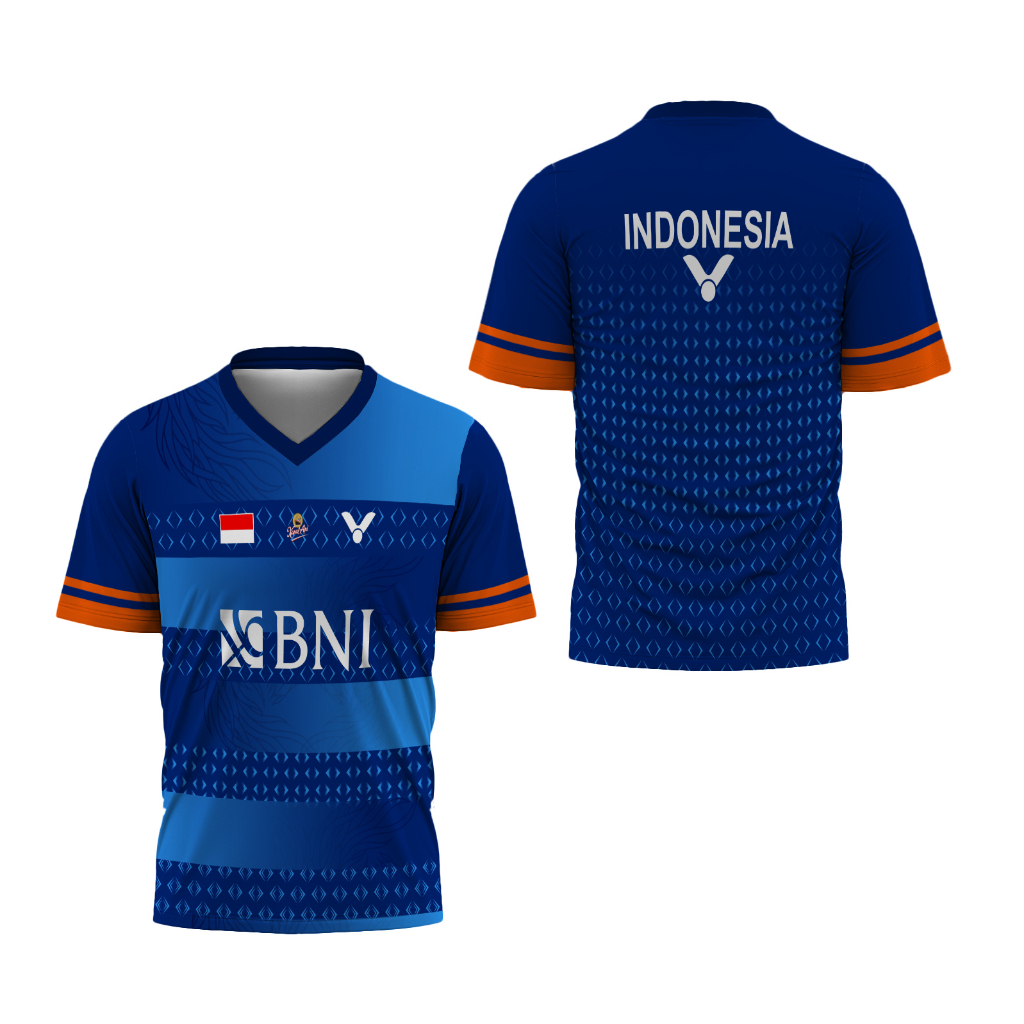 Riashop - Jersey Badminton Terbaru 2023 | Kaos Badminton Kerah V
